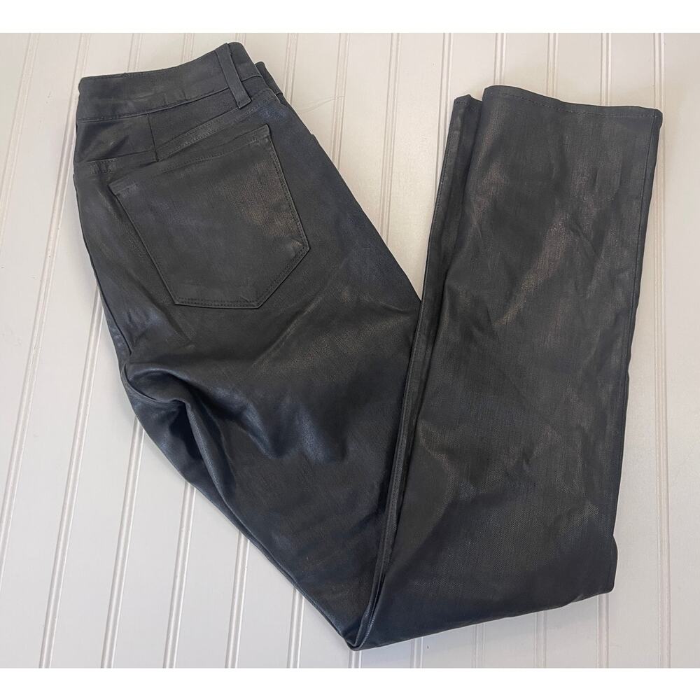J Brand Pencil Leg Venom Jeans Coated Black - Size Women's 30